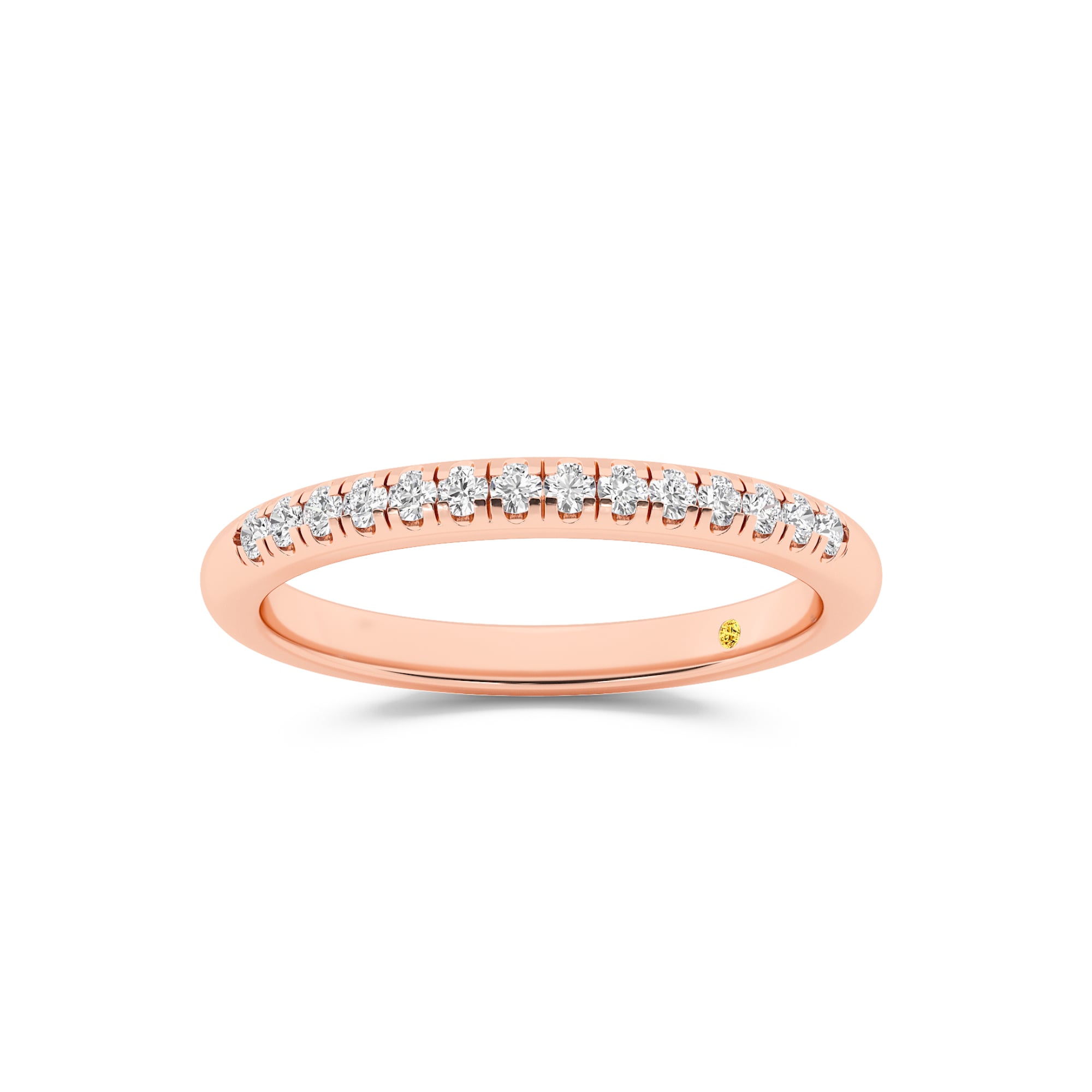 BonBon Lab Grown Quarter Coverage Pavé Diamond Band| Rose Gold 1/6 CT. TW.