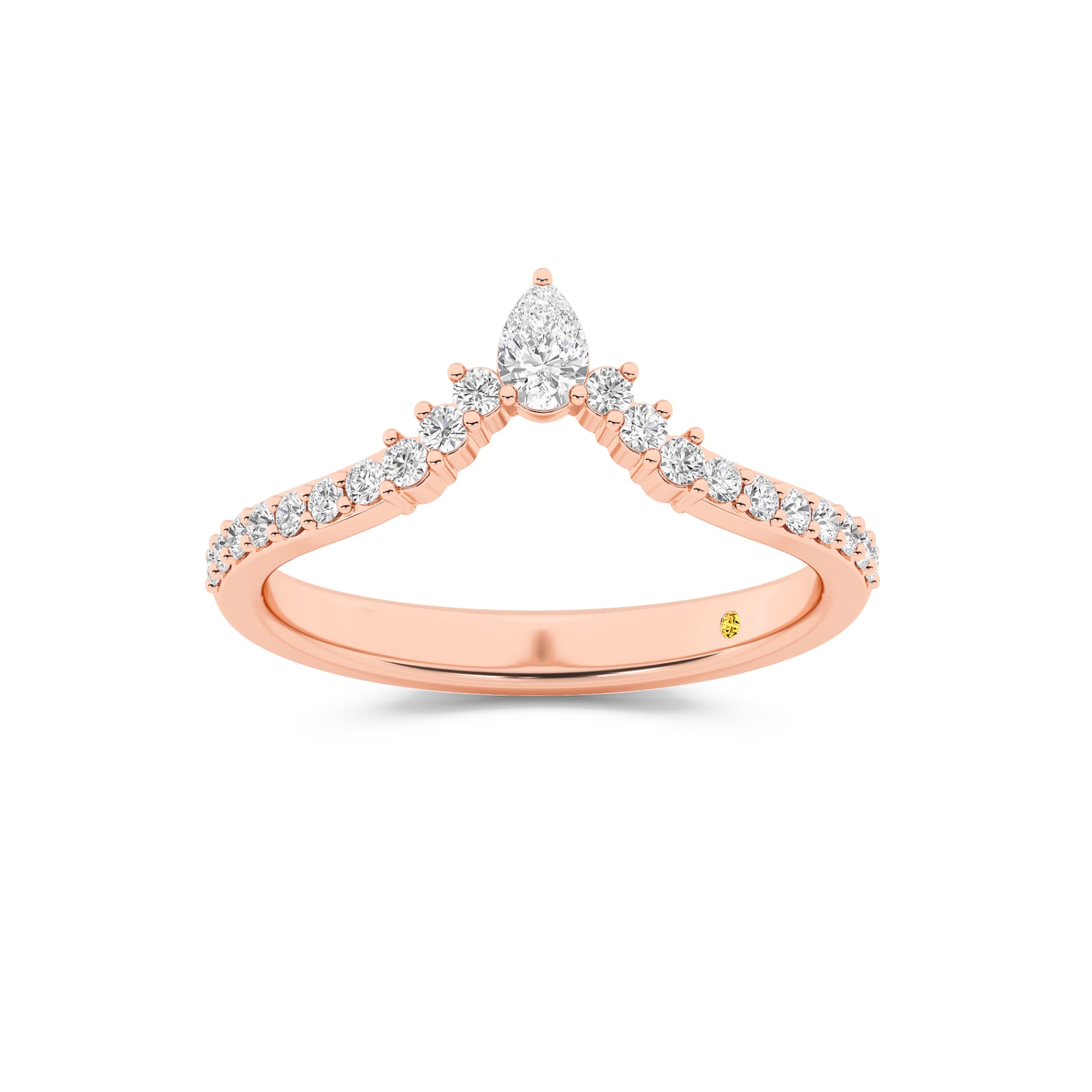 AnnaMaria Lab Grown Contour Diamond Band| Rose Gold 1/3 CT. TW.