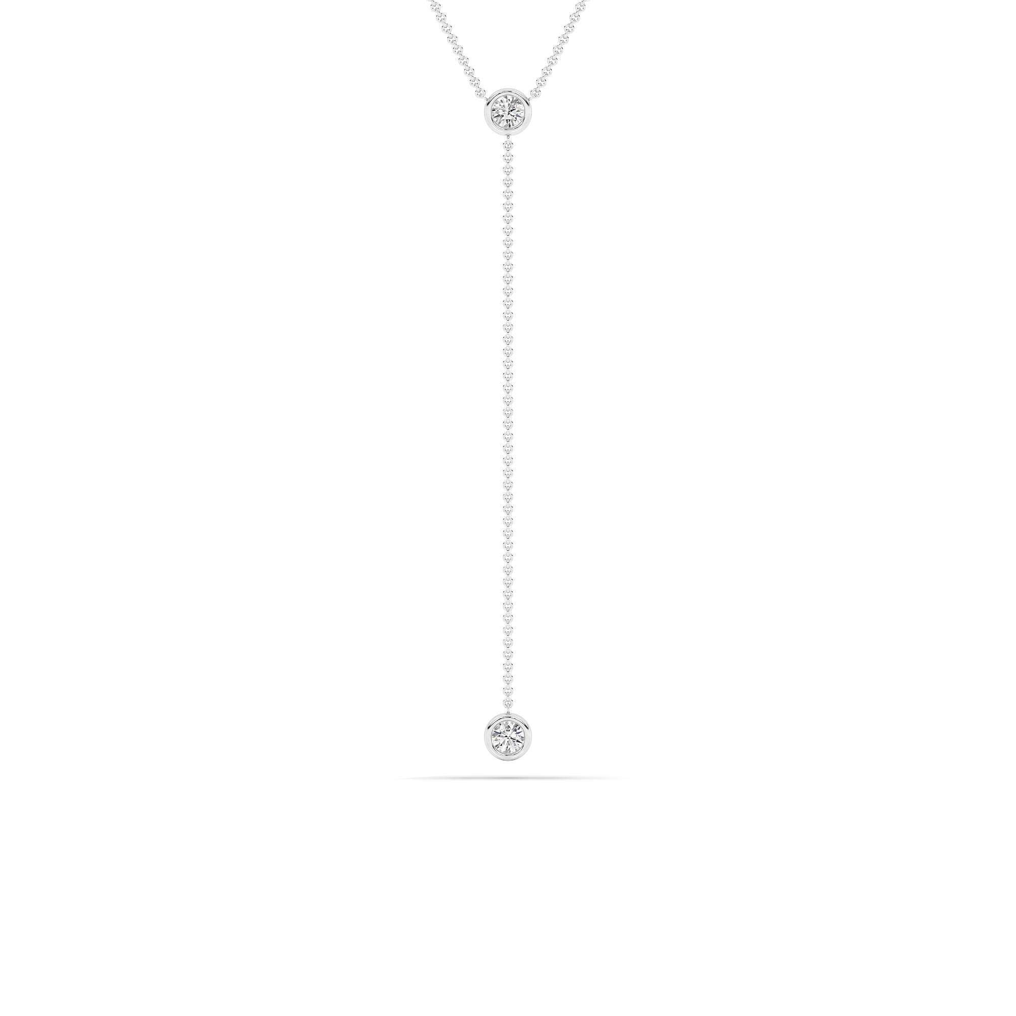 Aura Lab Grown Diamond Lariat Necklace